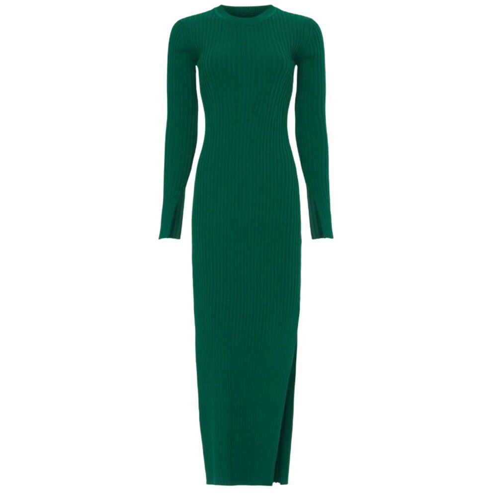 Marina Moscone x RTR - Collective Green Knit Midi Sweater Dress